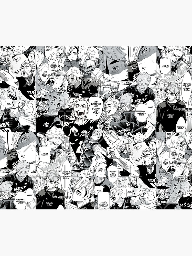 Miya Atsumu Manga Collage (Haikyuu) by bakuh0e