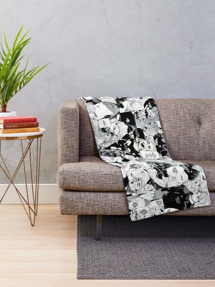 Alternate view of Miya Atsumu Manga Collage (Haikyuu) Throw Blanket