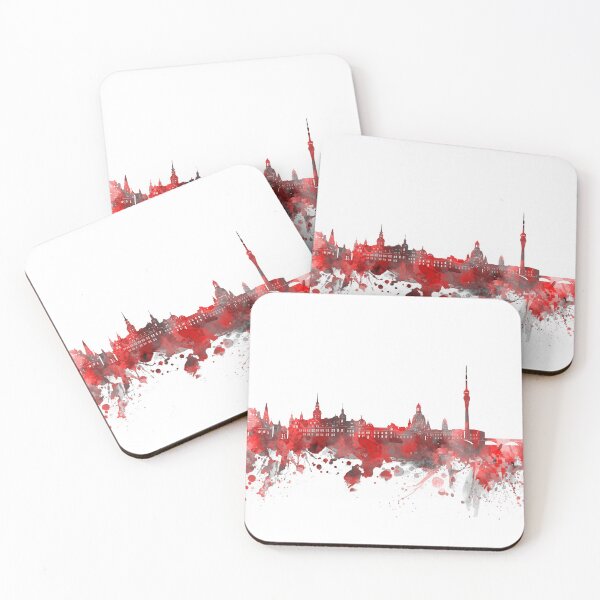 Item preview, dresden skyline red designed and sold by BekimART2.