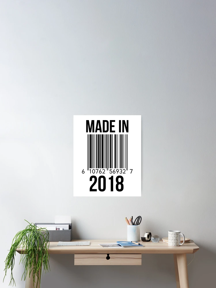 Thumbnail 2 of 3, Poster, Made In 2018 designed and sold by RandomStuffShop.