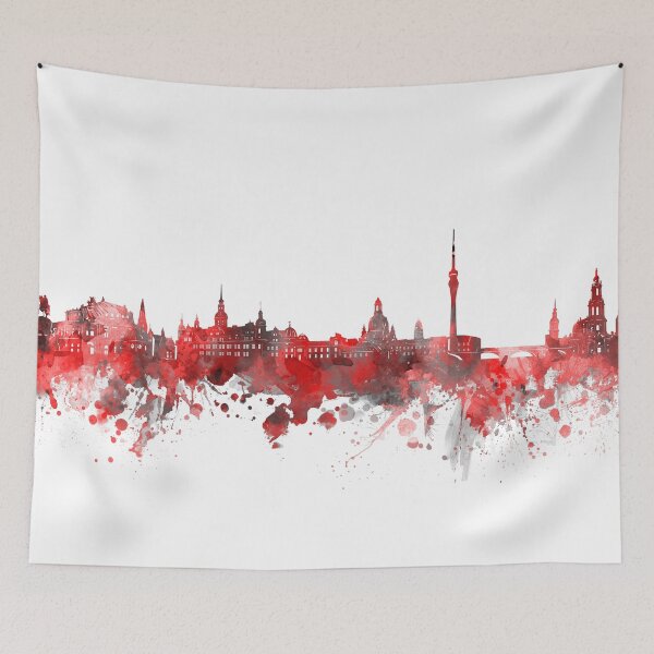 Item preview, dresden skyline red designed and sold by BekimART2.