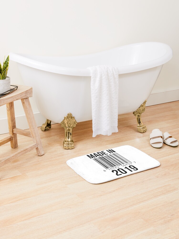 Thumbnail 2 of 6, Bath Mat, Made In 2019 designed and sold by RandomStuffShop.