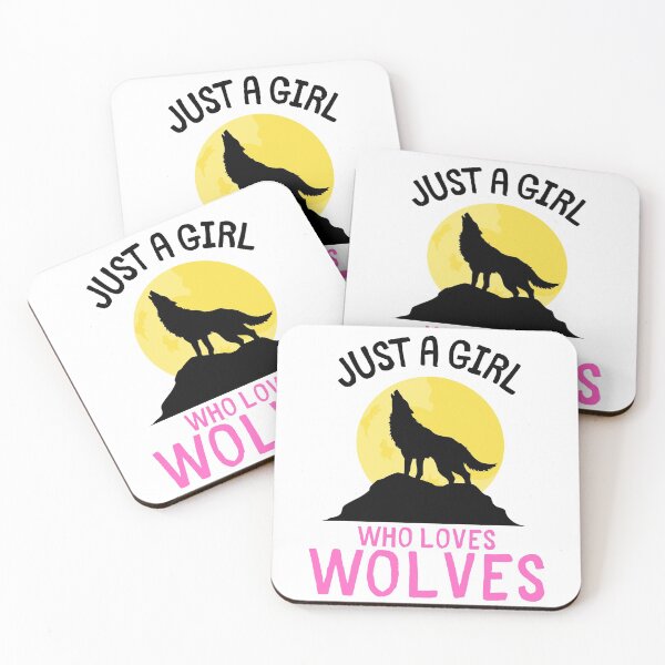 Item preview, Just a girl who loves wolves funny wolf quote designed and sold by OneTimeEngineer.
