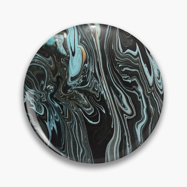 Item preview, Black and teal dreamy abstract painting designed and sold by jkulling.