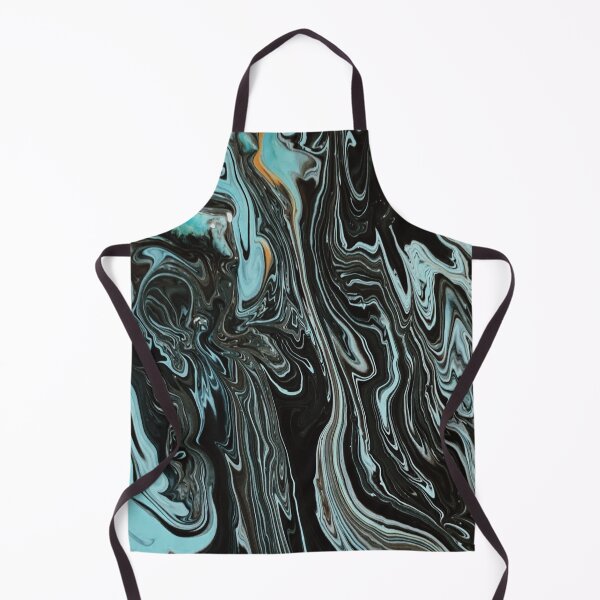 Item preview, Black and teal dreamy abstract painting designed and sold by jkulling.