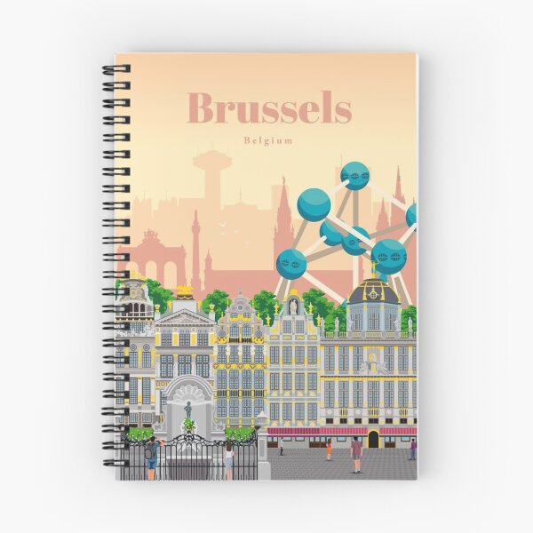 Item preview, Retro poster Brussels, Belgium designed and sold by MadeByFDC.
