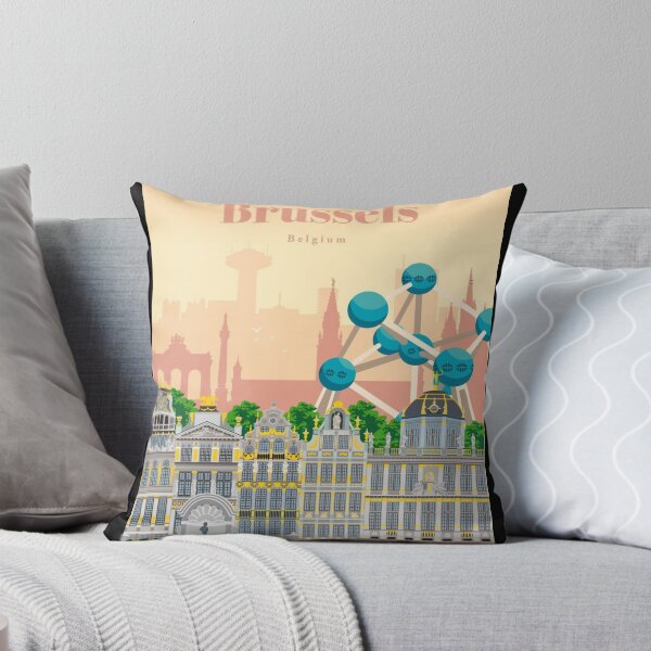 Item preview, Retro poster Brussels, Belgium designed and sold by MadeByFDC.