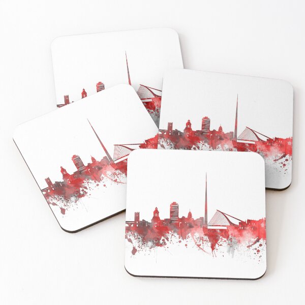 Item preview, dublin skyline red designed and sold by BekimART2.