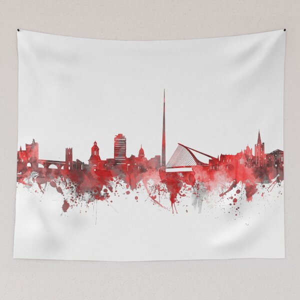 Item preview, dublin skyline red designed and sold by BekimART2.