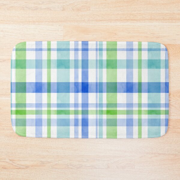 Item preview, Plaid in Watercolor Blues and Greens designed and sold by creativinchi.