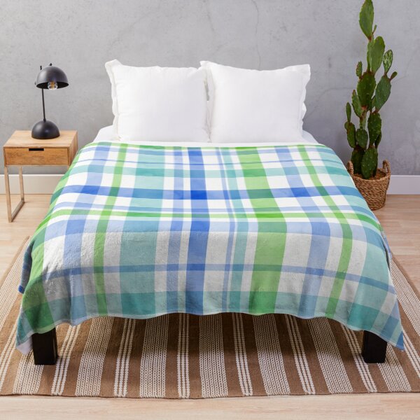 Item preview, Plaid in Watercolor Blues and Greens designed and sold by creativinchi.