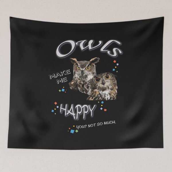 Item preview, horned owls designed and sold by obscurite.