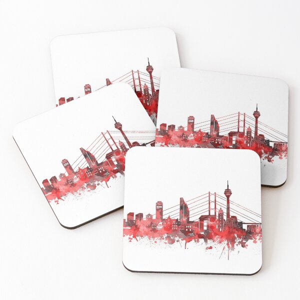 Item preview, dusseldorf skyline red designed and sold by BekimART2.