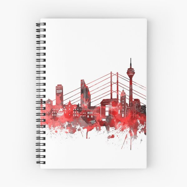 Item preview, dusseldorf skyline red designed and sold by BekimART2.