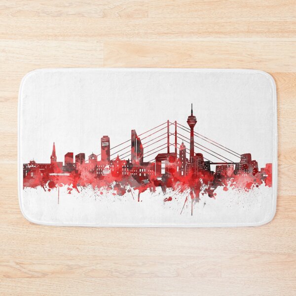 Item preview, dusseldorf skyline red designed and sold by BekimART2.