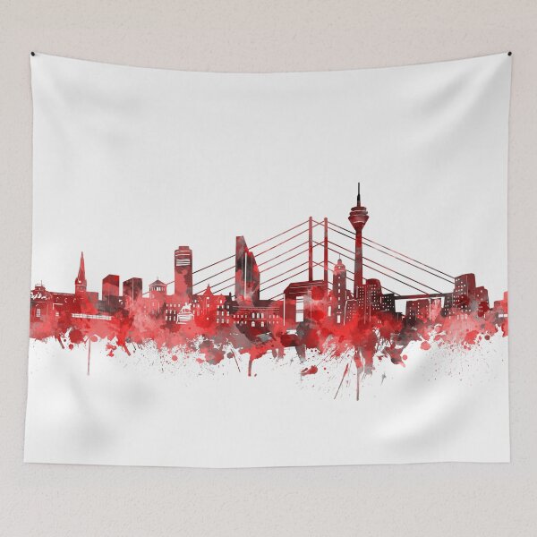 Item preview, dusseldorf skyline red designed and sold by BekimART2.