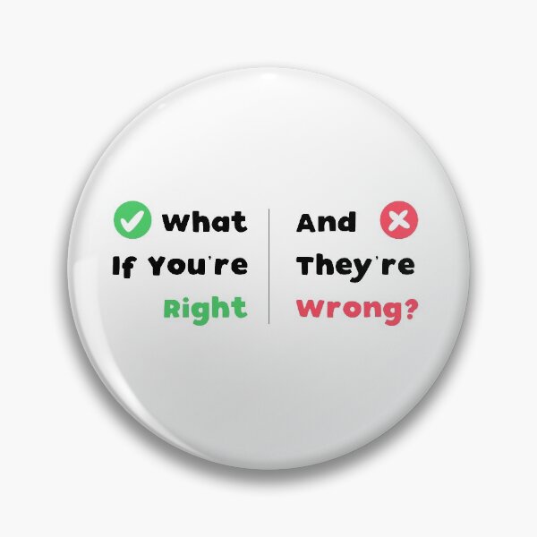Item preview, What If You're Right And They're Wrong designed and sold by T-idea.
