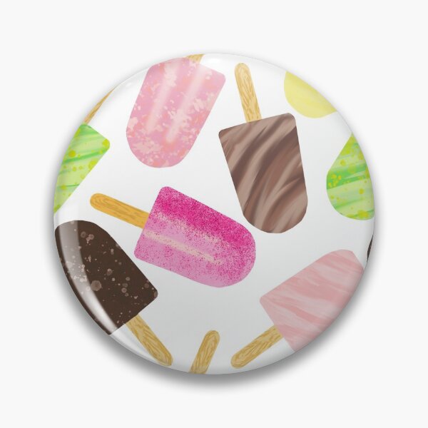 Item preview, colorful ice cream seamless pattern designed and sold by linagaiaart.