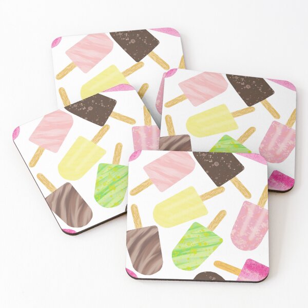 Item preview, colorful ice cream seamless pattern designed and sold by linagaiaart.