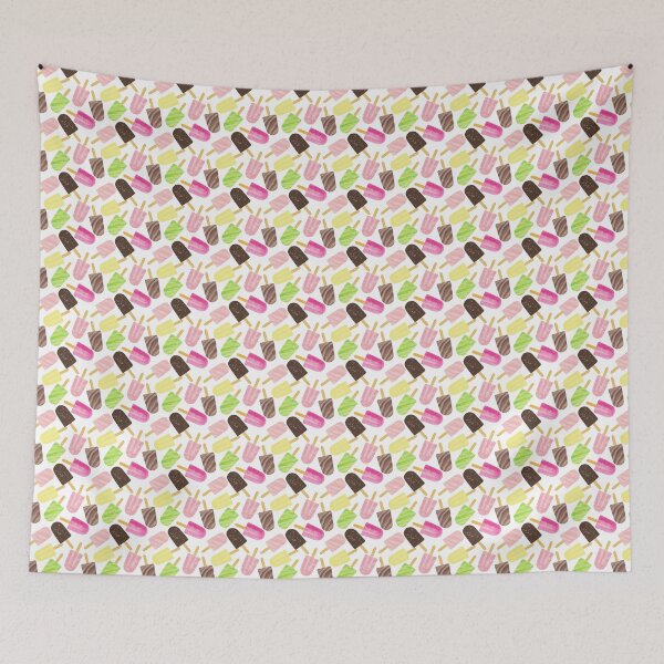 Item preview, colorful ice cream seamless pattern designed and sold by linagaiaart.