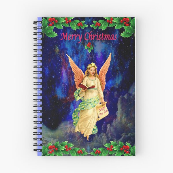 Item preview, Christmas Angel with holly (New Old School Victorian styled reboot) designed and sold by EspDzines.