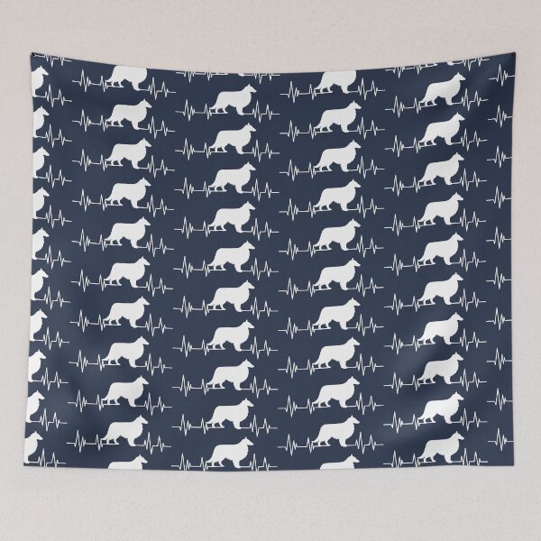 Item preview, Cute shetland sheepdog Heartbeat dog Heartbeat Silhouette  designed and sold by ELmezz.