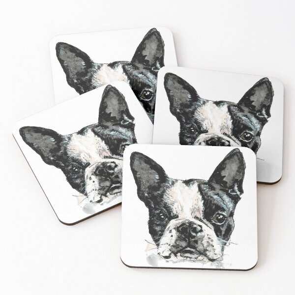 Item preview, Boston Terrier Original Watercolor Painting designed and sold by Radishinn.