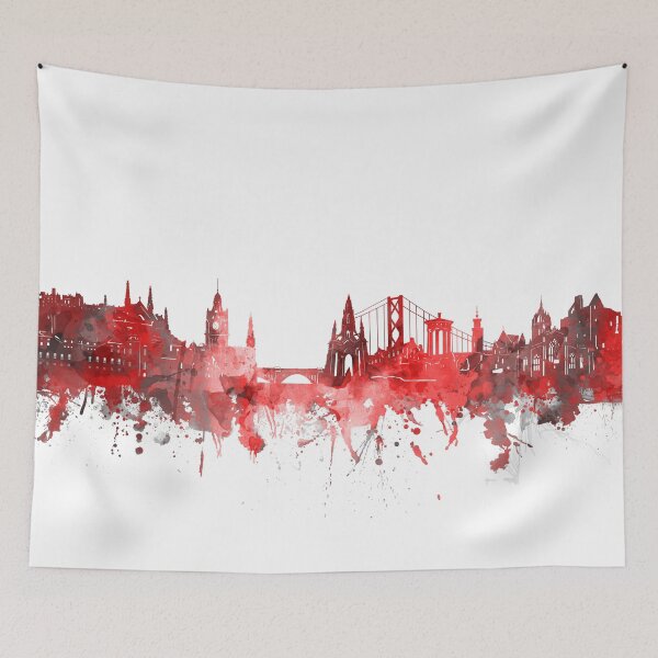 Item preview, edinburgh skyline red designed and sold by BekimART2.