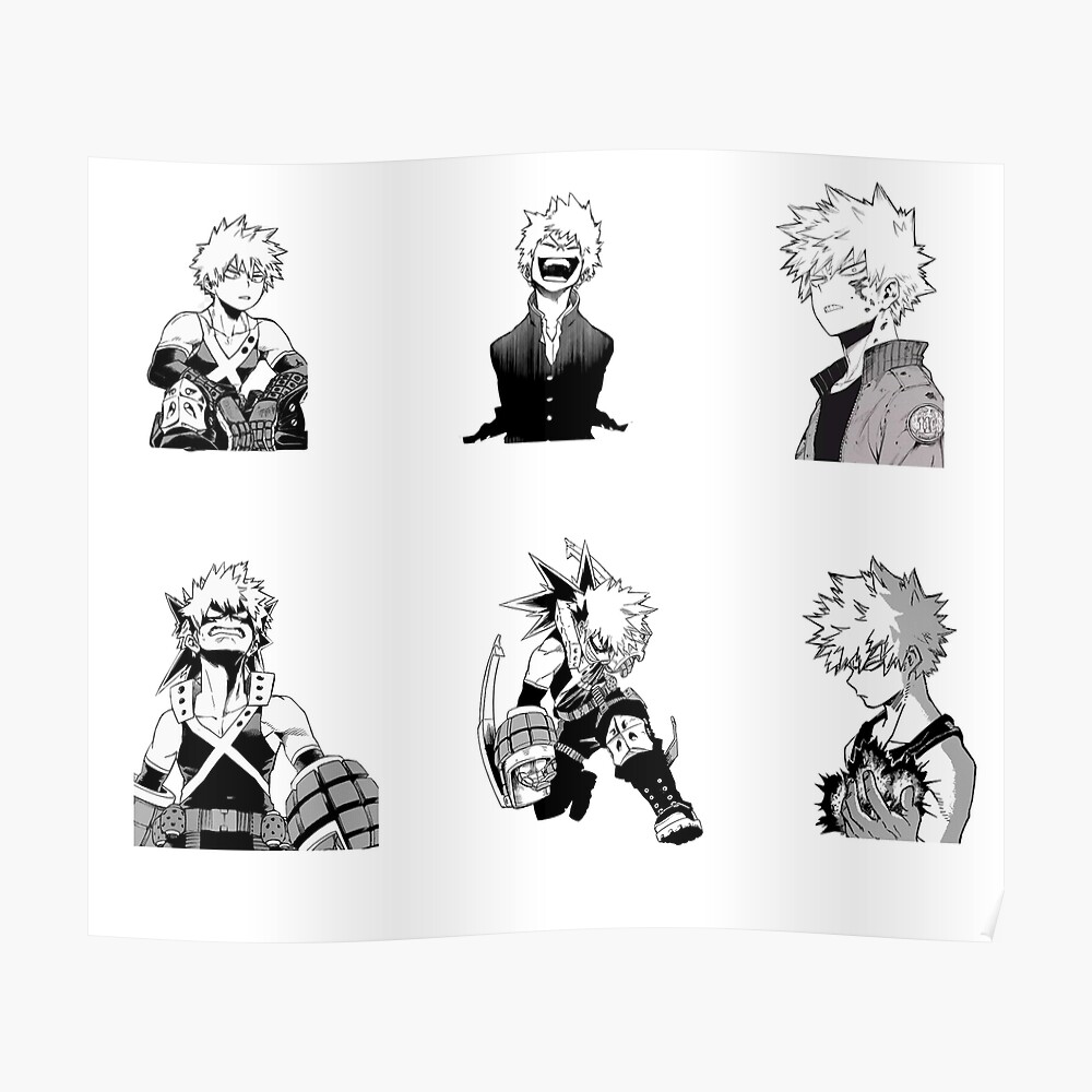 Katsuki Bakugo Sticker Pack Sticker By Menda Redbubble