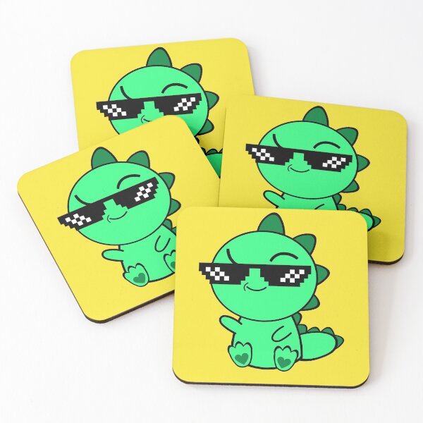 Item preview, Thug life Little Green Dinosaur designed and sold by Shape-Shifter.