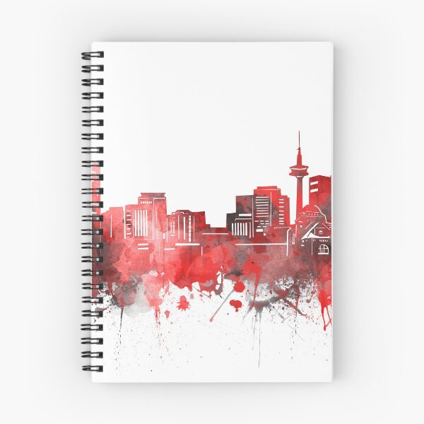 Artikelvorschau, Essen Skyline rot entworfen und verkauft von BekimART2.