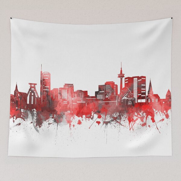 Item preview, essen skyline red designed and sold by BekimART2.