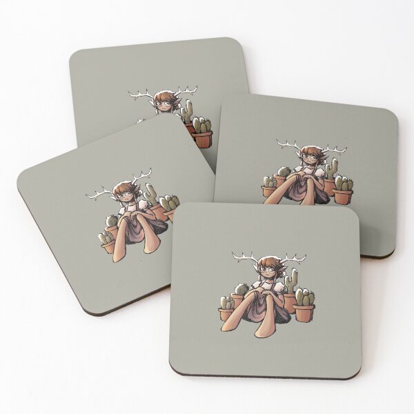 Item preview, Deer girl with cactuses designed and sold by ElinaSanglert.