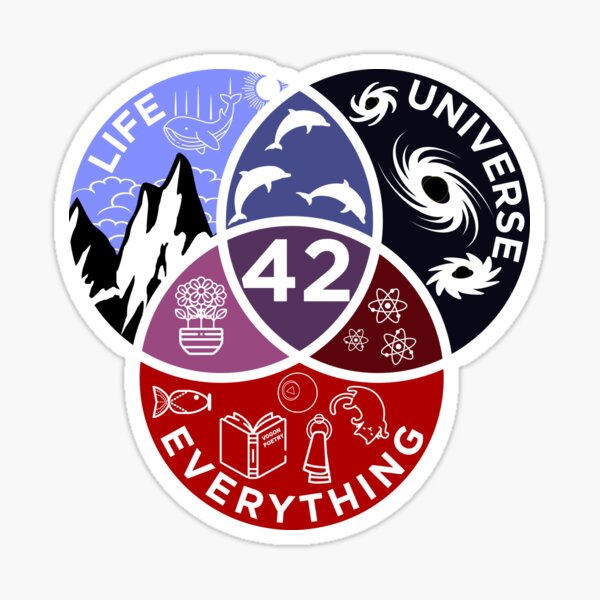 The Answer To Everything Sticker