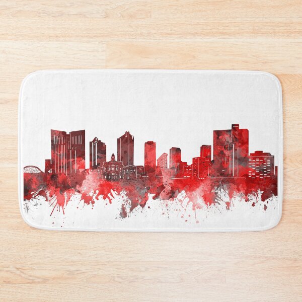 Item preview, fort worth skyline red designed and sold by BekimART2.