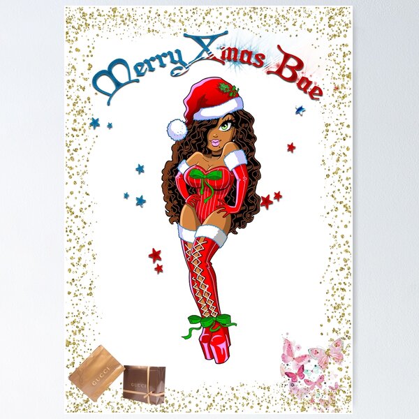 Item preview, Black Female Santa Claus (African American Santa Mask) designed and sold by Harold Guillory.