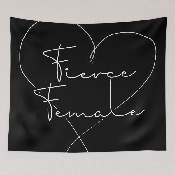 Item preview, Fierce Female Love Heart Quote designed and sold by NatalieC18.