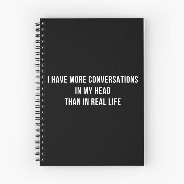 Item preview, I have more conversations in my head than in real life designed and sold by PerivoliTees.