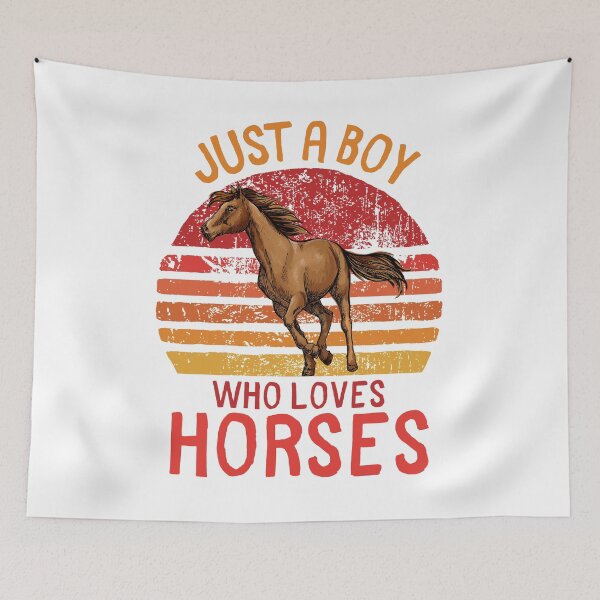 Item preview, Just a boy who loves horses funny horse quote designed and sold by OneTimeEngineer.
