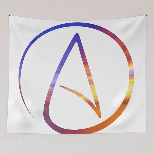 Item preview, Atheist Sunset Symbol designed and sold by MichelleAlbert.
