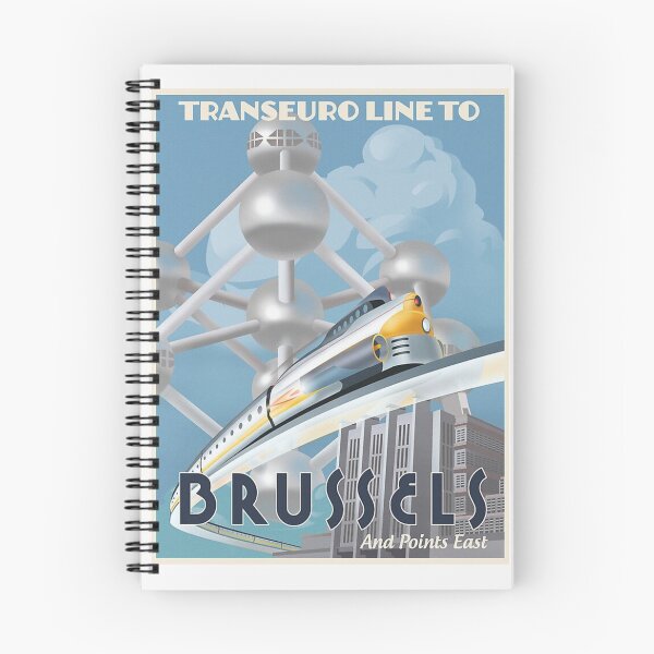 Item preview, Vintage poster Brussels transeuro line designed and sold by MadeByFDC.