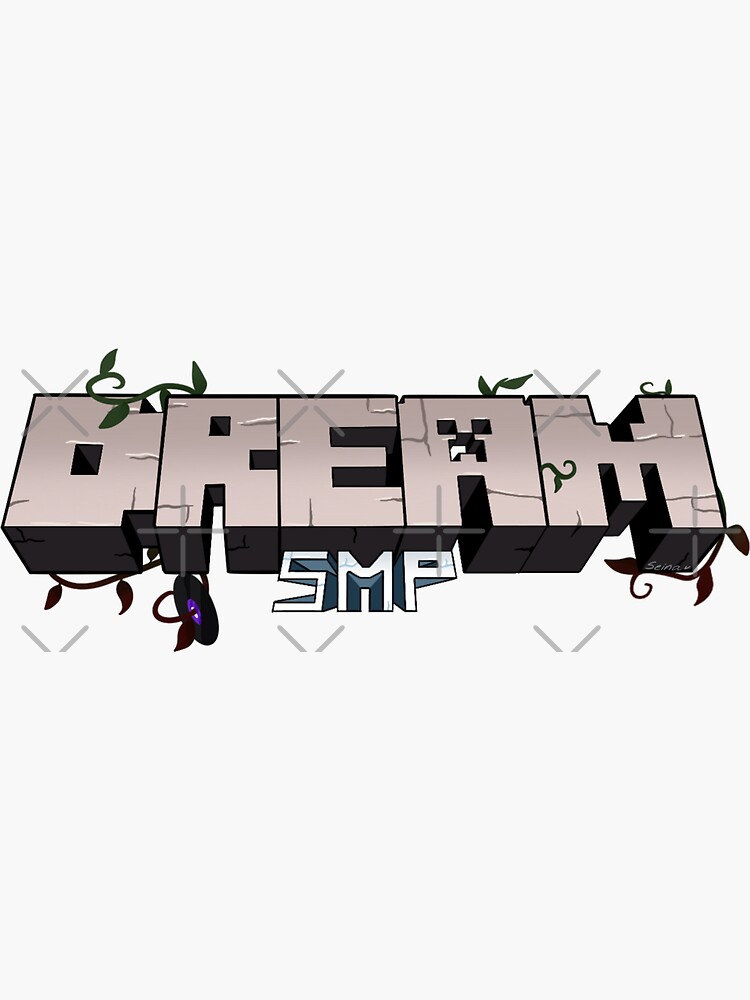 dream smp logo sticker by seinartt redbubble