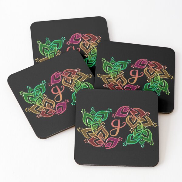 Item preview, Colorful Leaves Letter G designed and sold by avacado-designs.