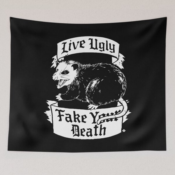 Item preview, Funny Possum T-Shirt - Live Ugly Fake Your Death Possum Shirt designed and sold by saucerboss.