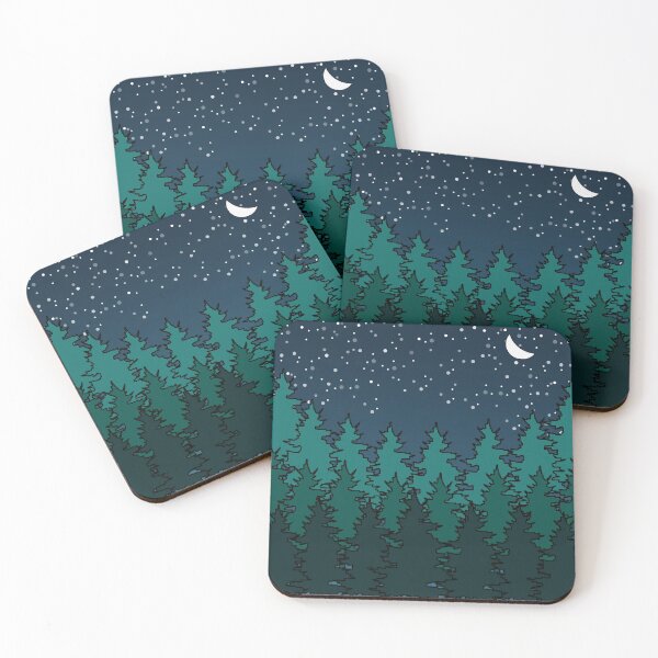 Item preview, Starry Night in the Forest designed and sold by thelazyllama.