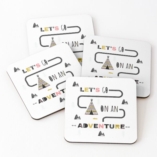 Item preview, Let's Go On An Adventure Camping Road Map designed and sold by Opal Print.