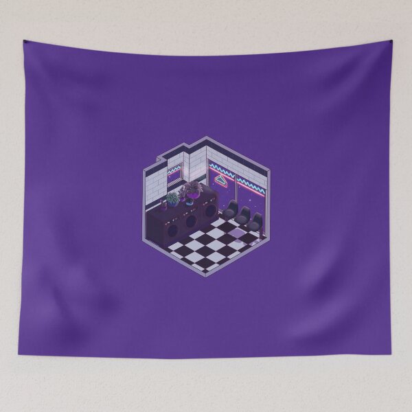 Item preview, Isometric Laundromat at Night designed and sold by Cool Cat With Hat  Art.