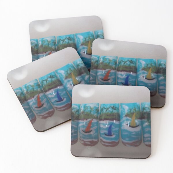 Item preview, The beach on the artificial nails. designed and sold by Lan thi Nguyen.