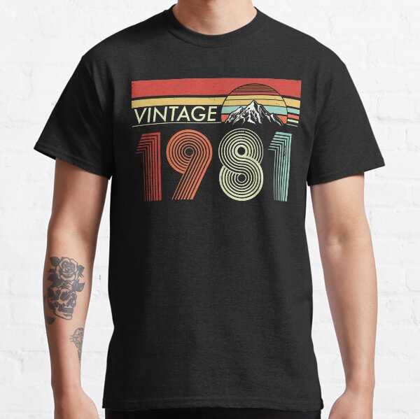 Vintage 1981, 40.o regalo de cumpleaños Camiseta clásica