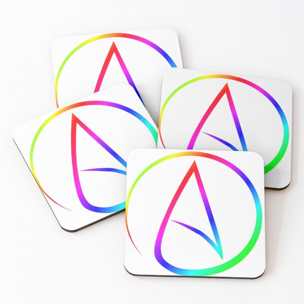 Item preview, Rainbow Atheist Symbol designed and sold by MichelleAlbert.